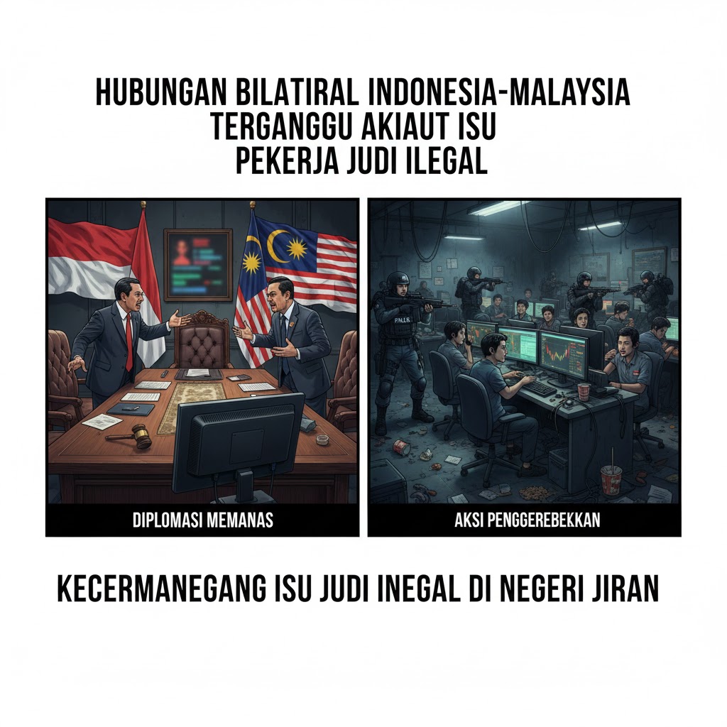 Hubungan Bilateral Indonesia-Malaysia Terganggu Akibat Isu Pekerja Judi Ilegal