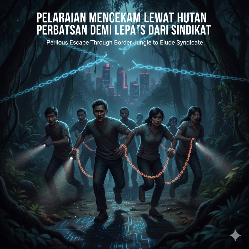 Pelarian Mencekam Lewat Hutan Perbatasan Demi Lepas dari Sindikat